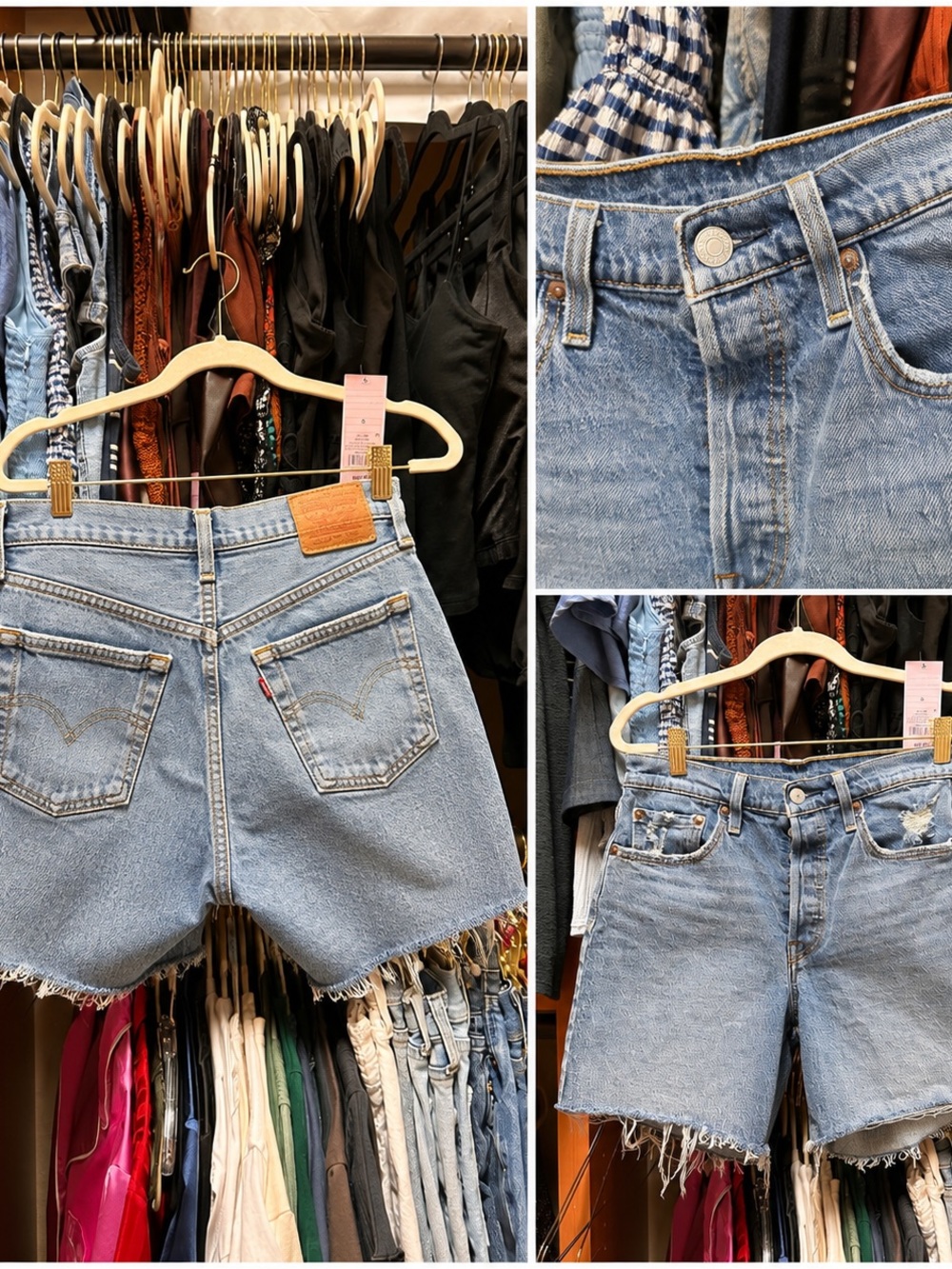 Levi's Light Blue Denim Cutoff Shorts